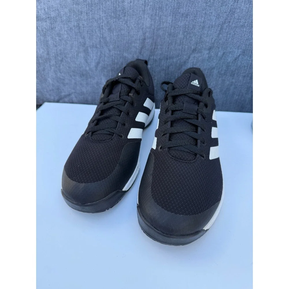 Adidas Gamecourt Shoes Men 12 Black Synthetic Mesh Tennis Sneakers FX3650
